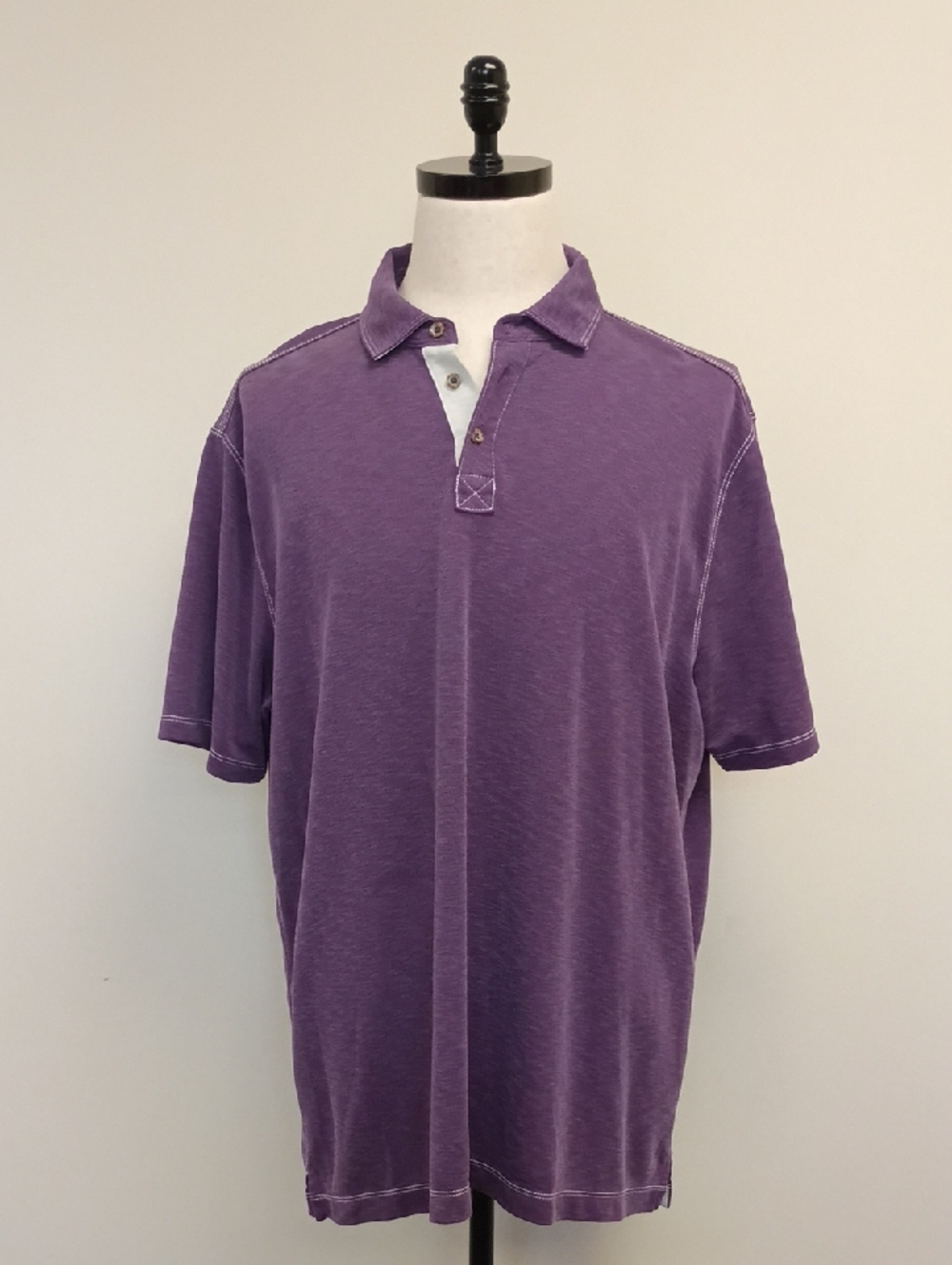 Johnston & Murphy Purple Polo Shirt XXL Short Sleeve